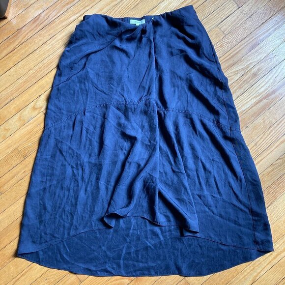 VINCE wrap around SKIRT SIZE 10- DARK BLUE/NAVY - Picture 1 of 7